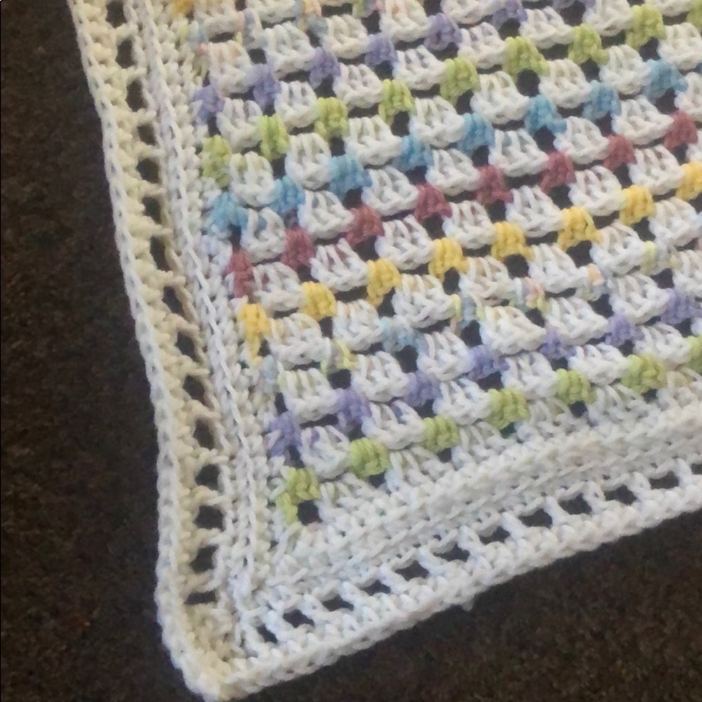Handmade crochet baby blanket